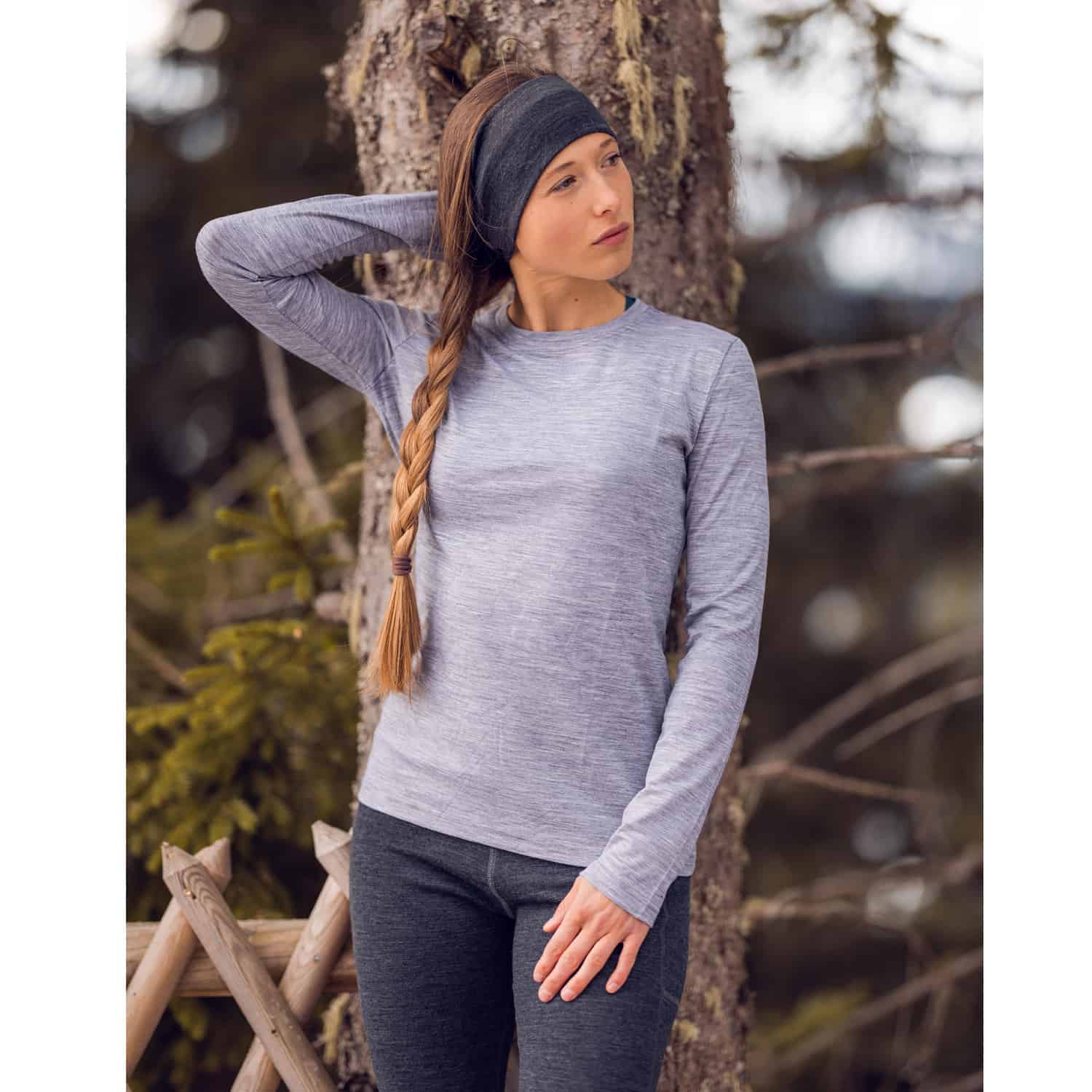 Wool Long-Sleeved Wrap Shirt main image 1