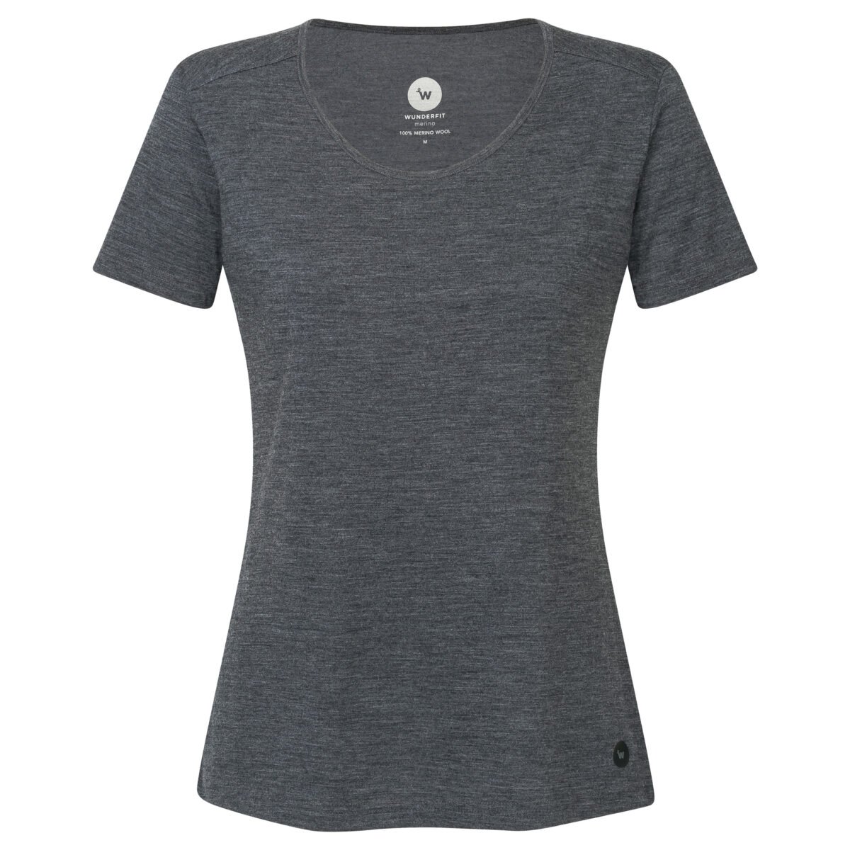 womens thin merino wool wide-neck t-shirt 100& merino wool